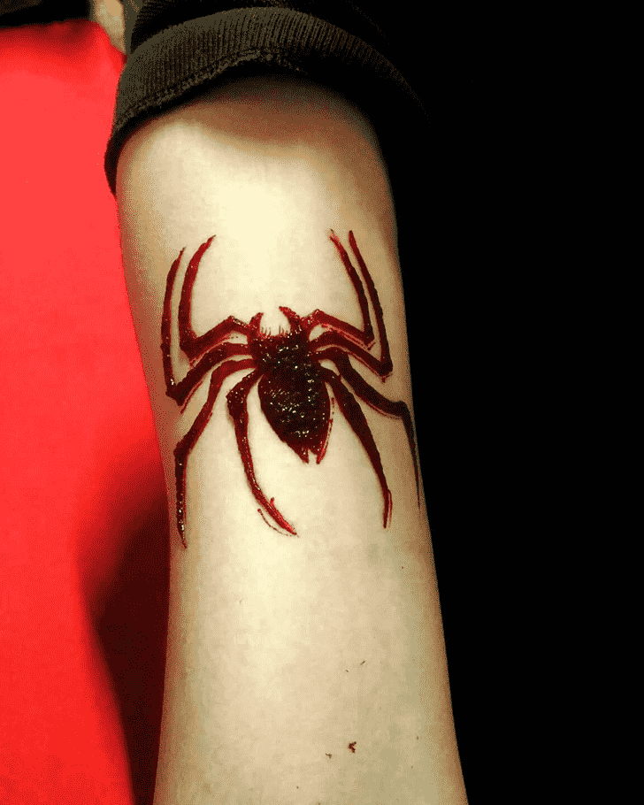 Splendid Spider Henna design