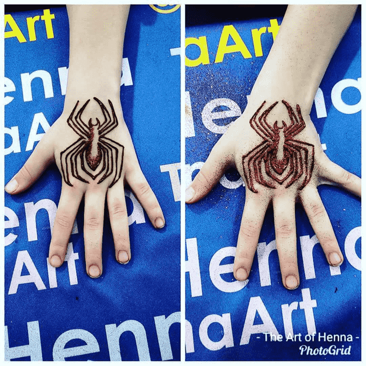 Spider Henna design