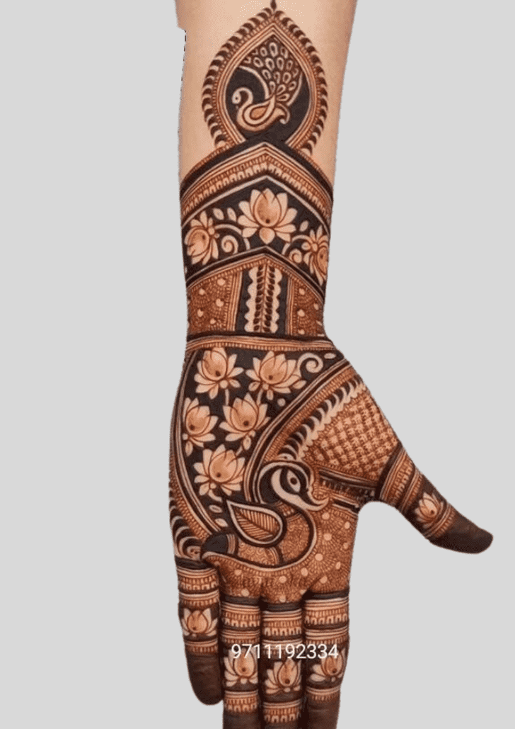 Captivating Sri Lanka Henna Design