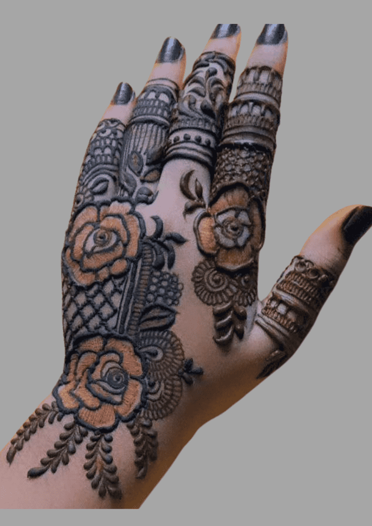 Delicate Sri Lanka Henna Design