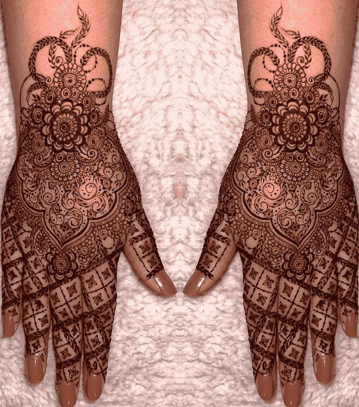 Beauteous Stylish Henna Design