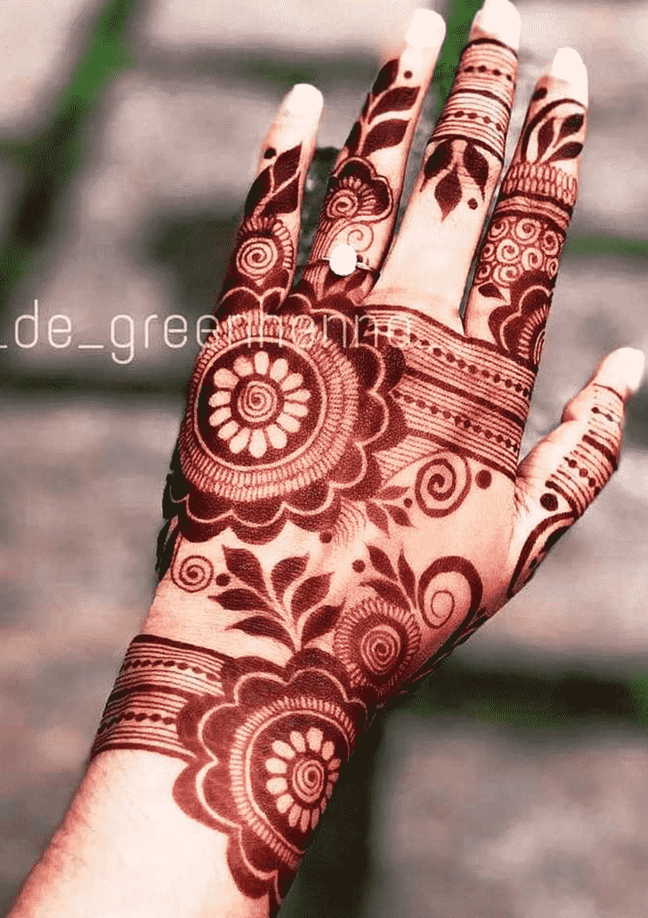 Very easy Dubai style henna mehndi design - back hand Arabic mehandi design  - Habiba Mehndi art - video Dailymotion