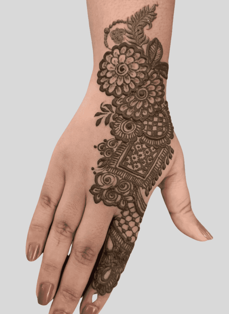 Delicate Tattoo Henna Design