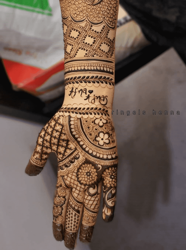 Cute Teej Henna Design on Both Hand