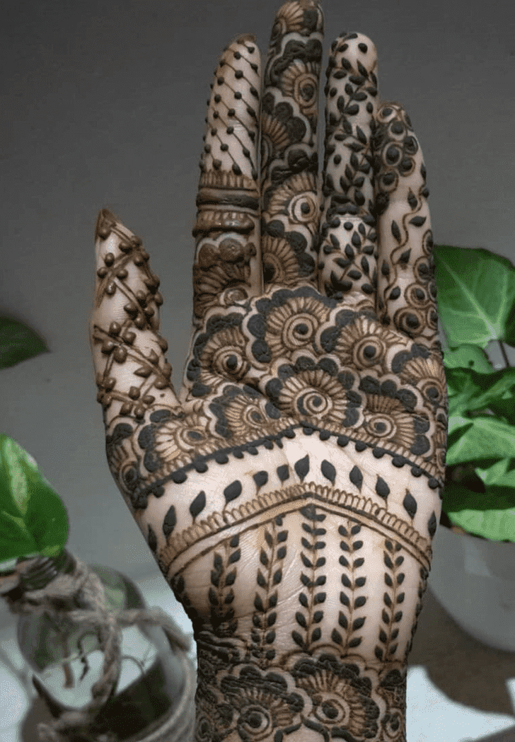 Foxy Teej Henna Design on Both Hand