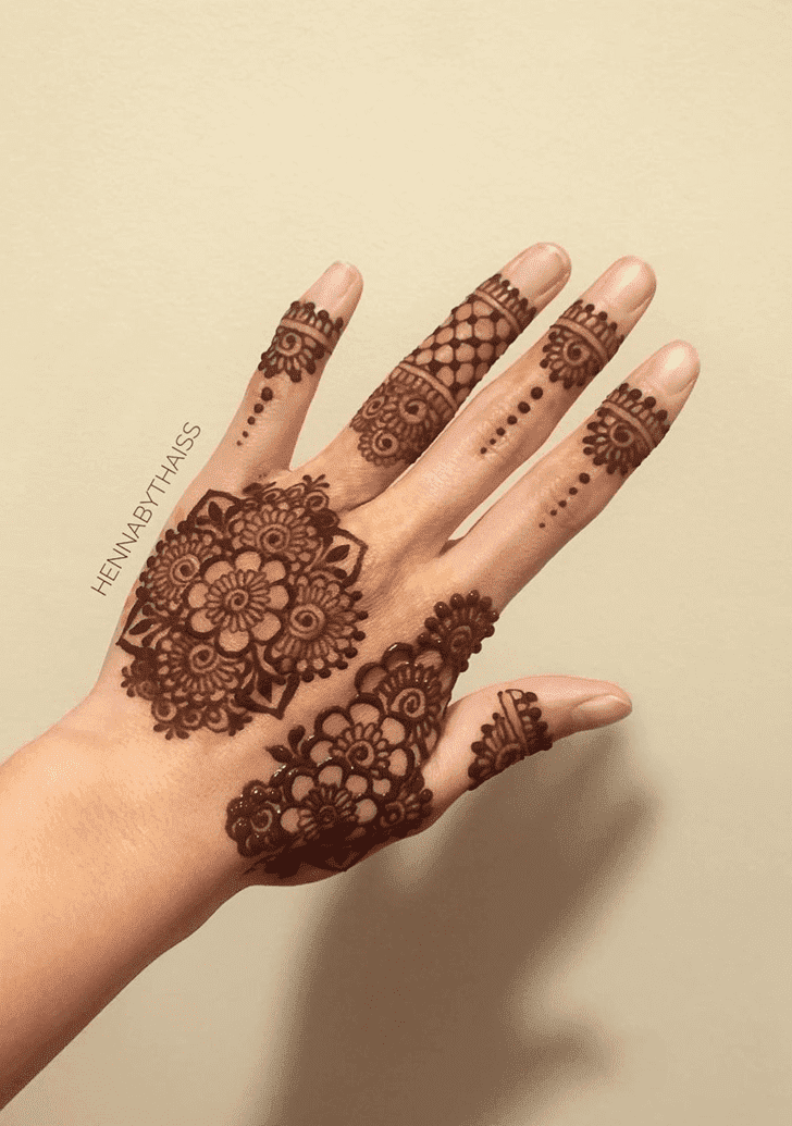 Ideal Teej Henna Design on Both Hand