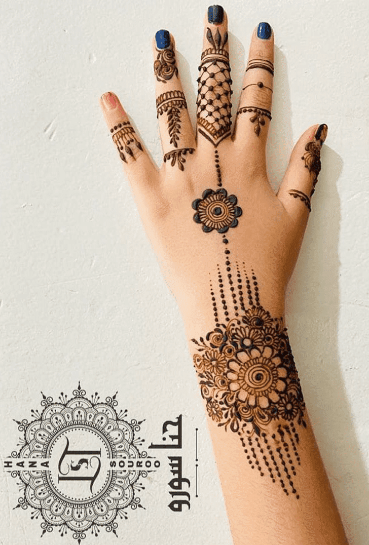 Radiant Teej Henna Design on Both Hand