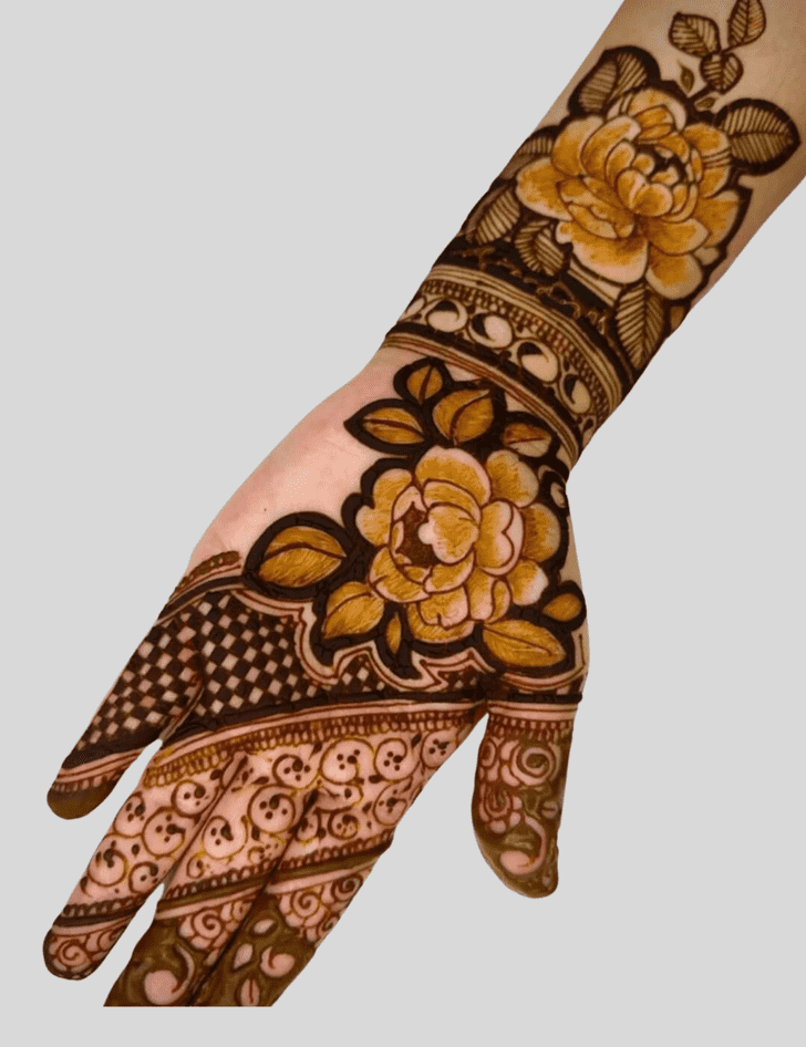 Fine Teej Special Henna Design