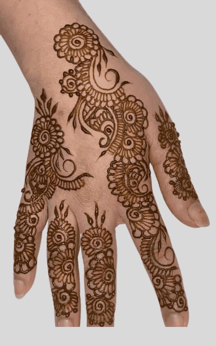 Graceful Teej Special Henna Design