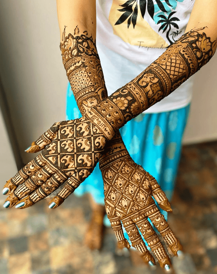 Arm Traditional Mehndi Design