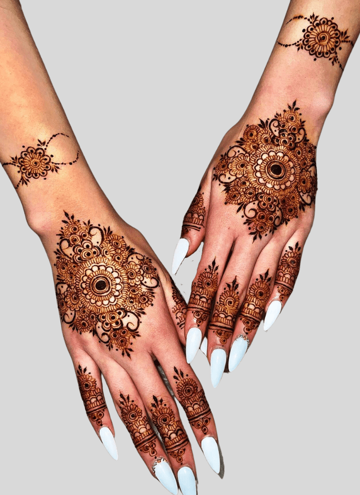 Graceful United Arab Emirates Henna Design