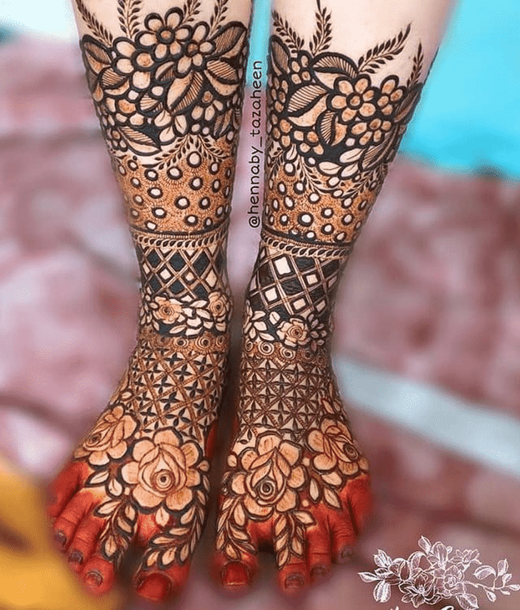 Adorable Valentines Day Henna Design