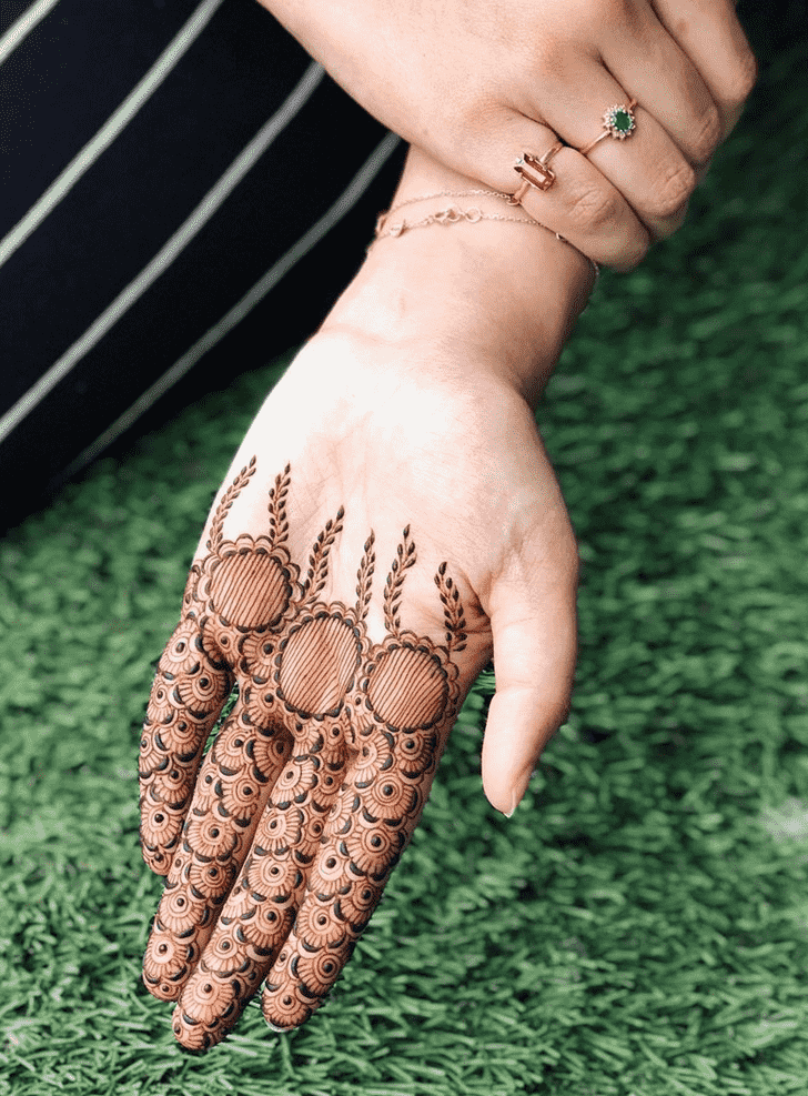 Bewitching Valentines Day Henna Design