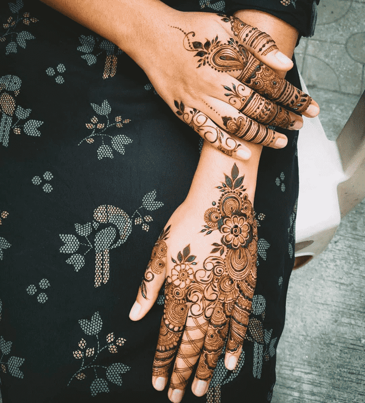 Awesome Valentines Day Henna Design