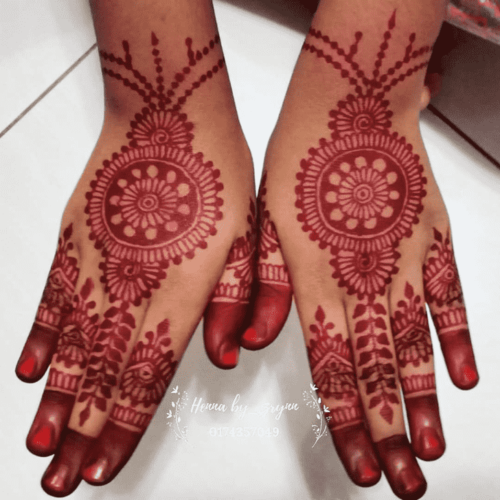 Stunning Valentines Day Henna Design