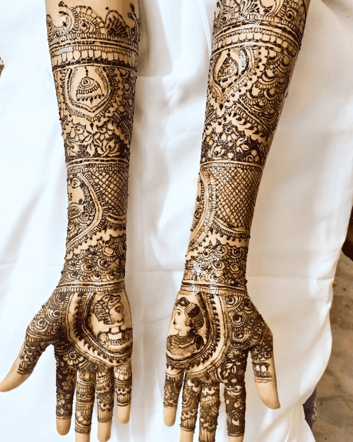 Pleasing Vijaya Ekadashi Henna Design