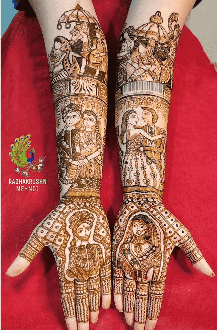Pretty Vijaya Ekadashi Henna Design