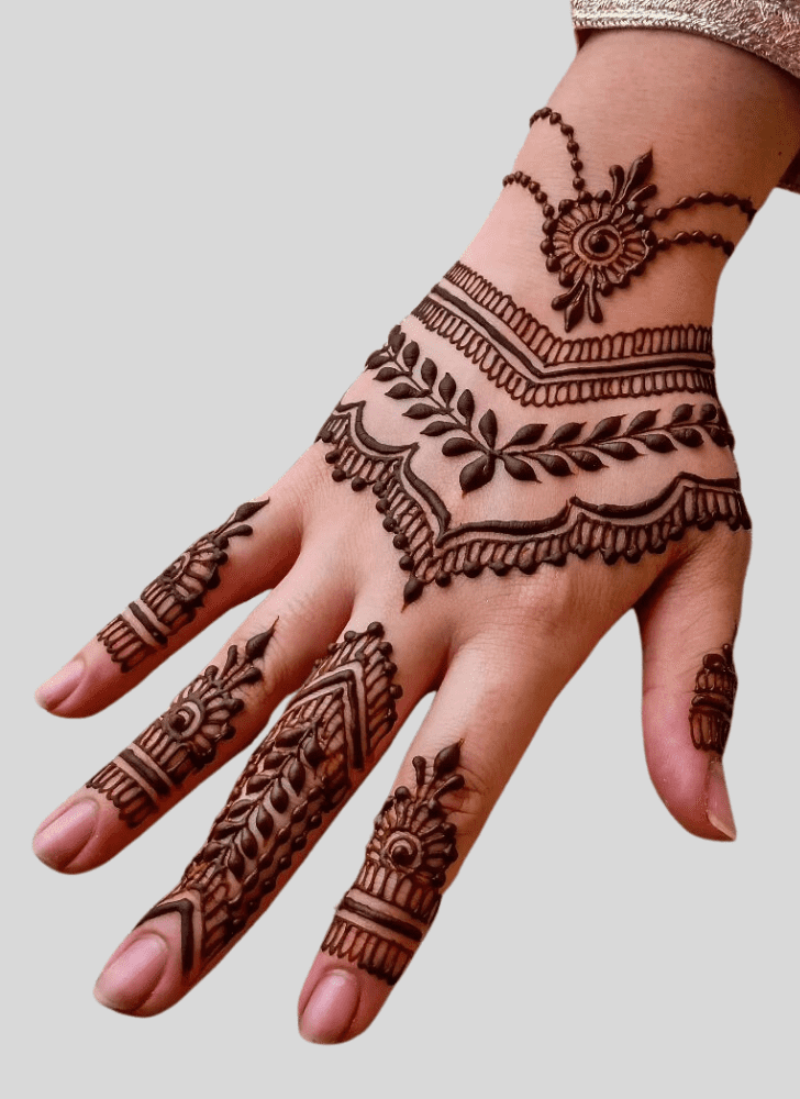 Good Looking Vrindavan Henna Design