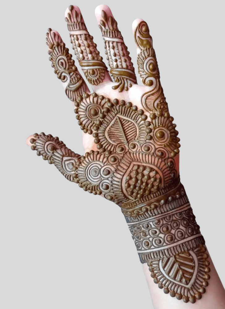 Inviting Vrindavan Henna Design