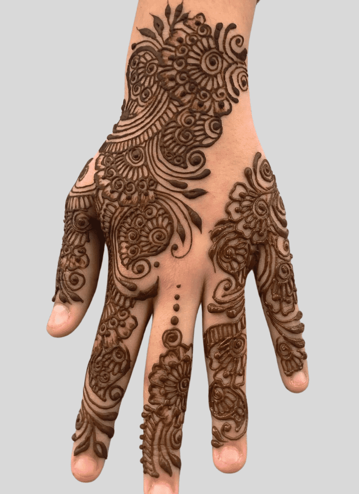 Pleasing Vrindavan Henna Design
