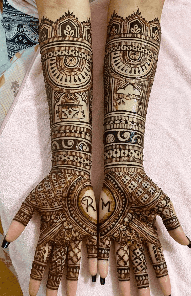 Excellent Wedding Henna Design