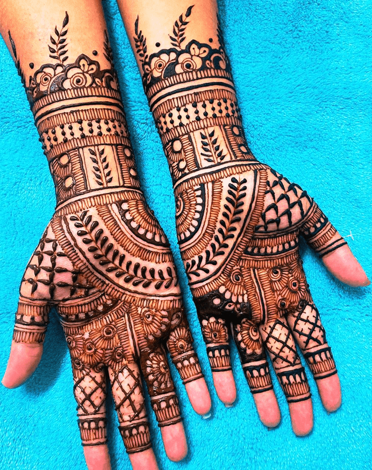 Exquisite Wedding Henna Design
