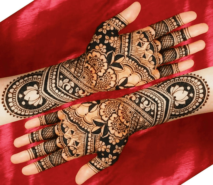 Fascinating Wedding Henna Design