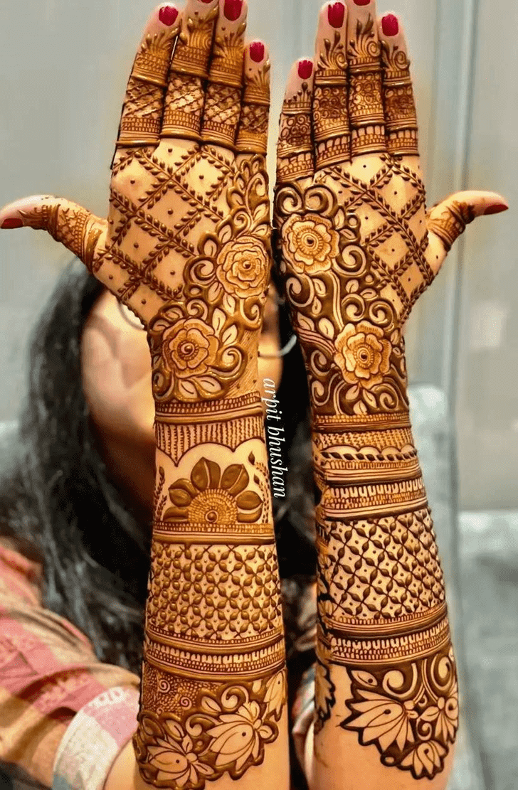 Fine Wedding Henna Design