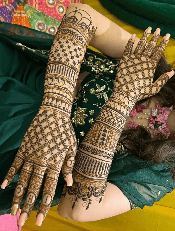 Nice Wedding Henna Design