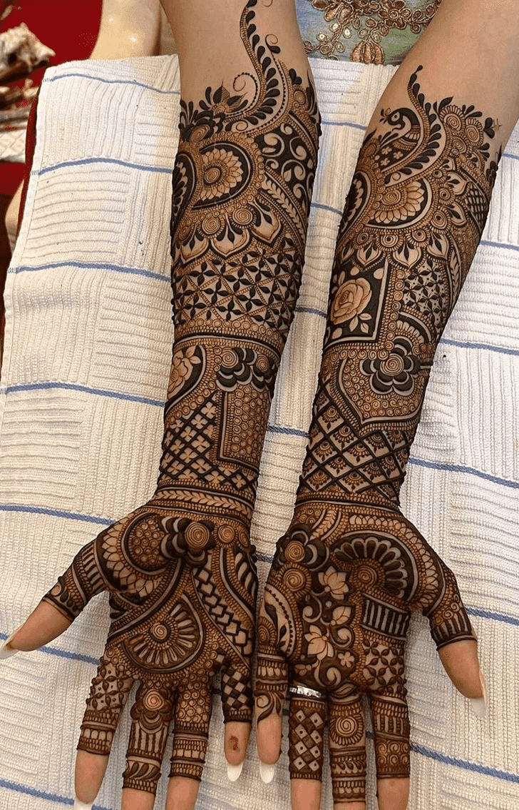 Pleasing Wedding Henna Design