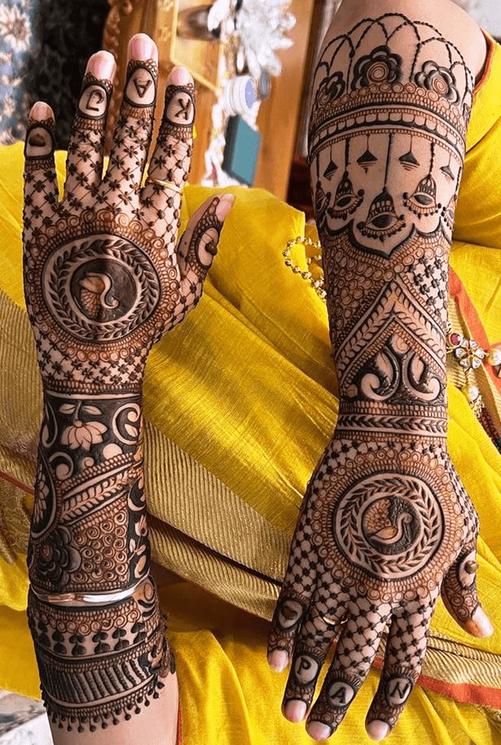 Pretty Wedding Henna Design