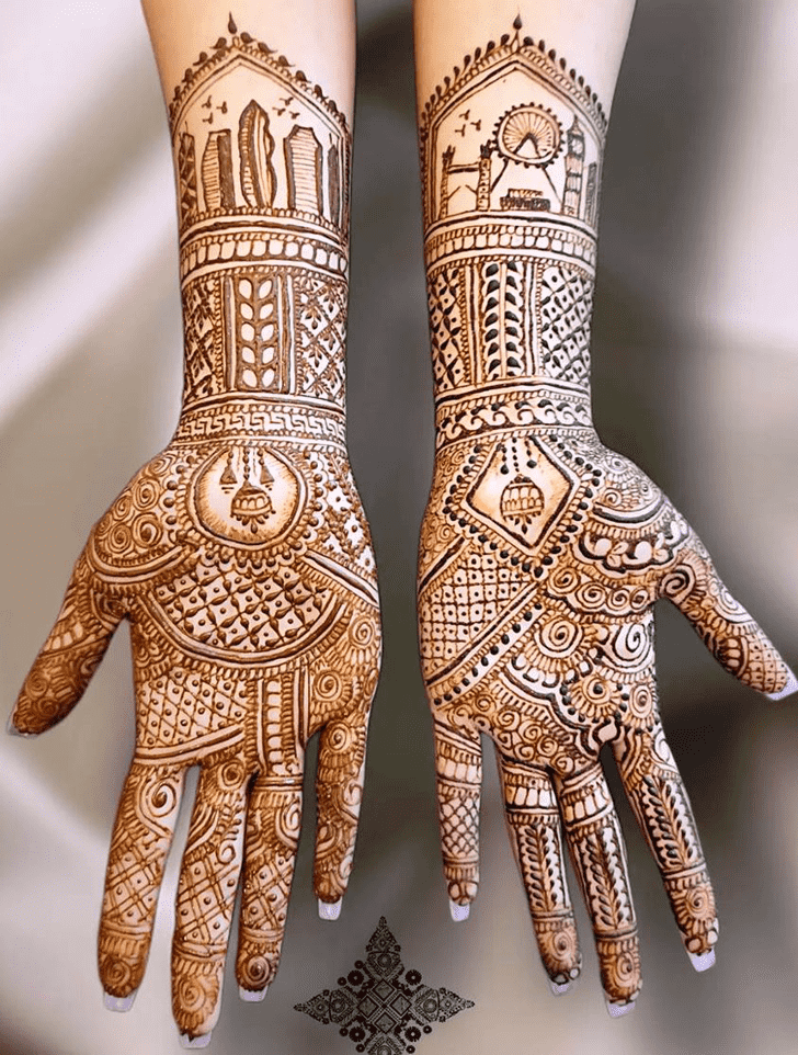 Resplendent Wedding Henna Design