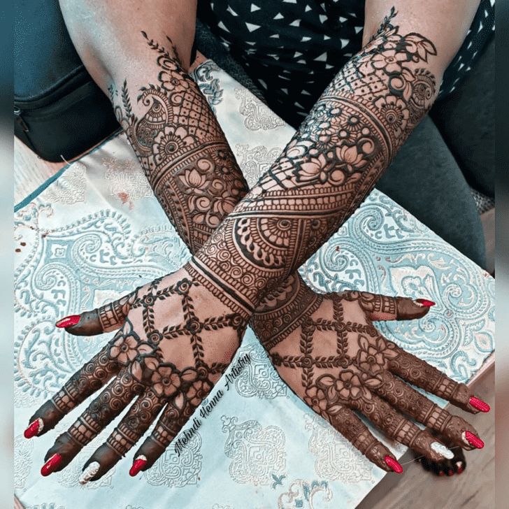 Superb Wedding Henna Design