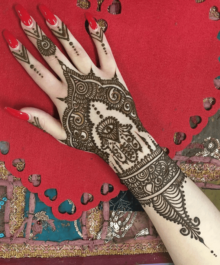 Pretty Western Henna Design