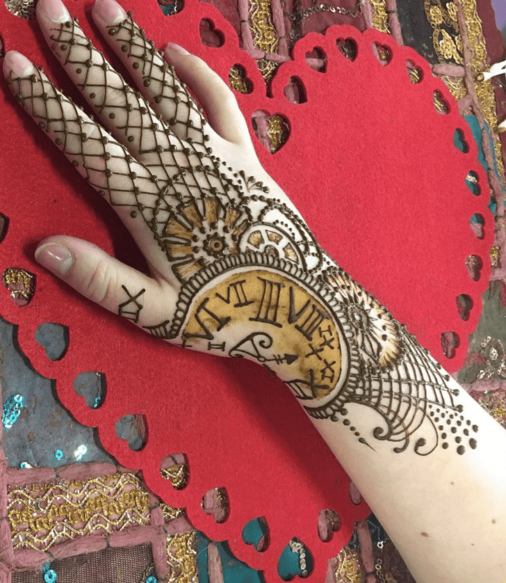 Radiant Western Henna Design