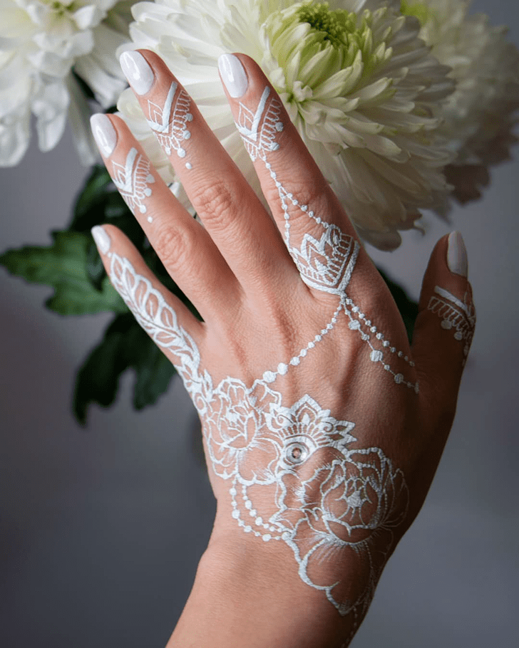 Stunning White Mehndi Henna