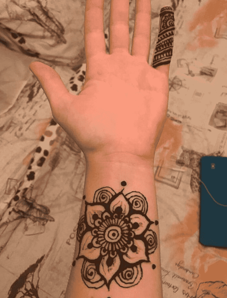 Bewitching Wrist Henna design