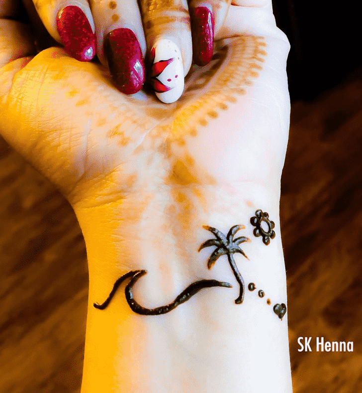 Charming Wrist Henna design